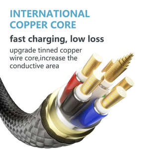 Cable <span class=keywords><strong>USB</strong></span> <span class=keywords><strong>C</strong></span> Trenzado PD de 120W, 6A, Carga Súper Rápida, Transferencia de Datos, para iPhone 17, Samsung S25 Ultra, Laptop, Auto - Product Image 6