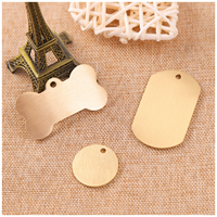 Plaques d'identification pour animaux de compagnie en laiton massif, plaques de protection pour chats, plaques militaires, plaques d'identification rondes en forme d'os pour animaux, plaques d'identification vierges, plaques d'identification personnalisées avec logo, plaques d'identification en laiton personnalisées en forme d'os