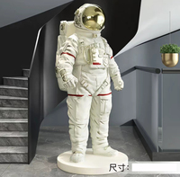 Figurines modernes personnalisées en résine, statue en fibre de verre, sculpture d'astronaute