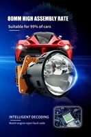 Systèmes d'éclairage automobile Projecteur LED Bi Laser de voiture3 pouces Phare laser Bi Led Projecteur LED Bi Laser Étoile 12V 89