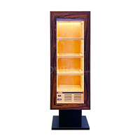 Vitrine à cigares à double porte de grande capacité 4000 Ct avec éclairage LED, boîte de présentation en bois pour humidor à cigares
