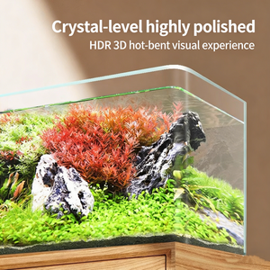 Acquario da Tavolo in Vetro Ultra-Trasparente Termoformato per Soggiorno, Piccolo Acquario per Piante Acquatiche e <span class=keywords><strong>Tartarughe</strong></span> - Product Image 6