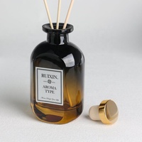Nouvelle arrivée de luxe vide roseau diffuseur bouteille en verre couleur rose diffuseur d'arôme verre