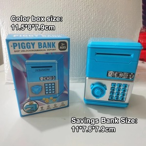 Tirelire électronique à code pour enfants, mini distributeur automatique de billets, boîte à monnaie sécurisée avec clavier numérique et musique, cadeau pour enfants - Product Image 5