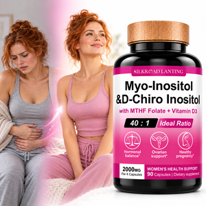 Suplemento para la Salud Femenina, Mioinositol y D-Chiroinositol 40:1 para el Apoyo Ovárico y un Embarazo Saludable, Fórmula de 2000mg - Product Image 1