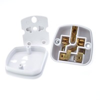 Adaptor turis Inggris colokan konverter daya steker steker steker 2 Pin