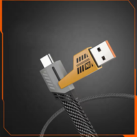 Câble USB Cantell 4-en-1 Type-C en cuivre pur 2A PD 65W Charge rapide Multifonction