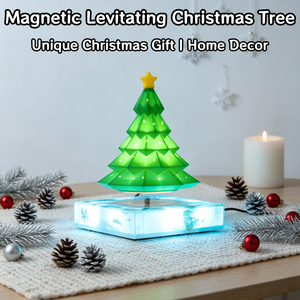 HCNT Magnetic Levitating Tree <b>Lamp</b> Holiday Decoration 360° Rotation Floating Tree Table <b>Lamp</b> For Christmas Gift - Product Image 1