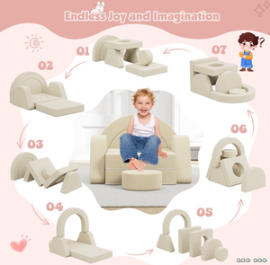 Sofá Modular Comprimido al por Mayor, Nuevo Diseño Multifuncional para Niños, Sofá Cama Infantil, Sillón para Niños Pequeños - Product Image 4