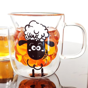 <span class=keywords><strong>2025</strong></span> चीन कारखाने सस्ते ग्लासवेयर रचनात्मक डिजाइन उच्च बोरोसिलिकेट डबल वॉल ग्लास मग कप प्रचार के लिए ग्लिटर के साथ - Product Image 3