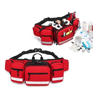 Bolida - Bolsa de Cintura Médica de Moda, Roja, de Tela Oxford, Resistente al Agua, 20L, Verano 2024, para Emergencias al Aire Libre, Botiquín de Primeros Auxilios - Product Image 2