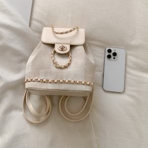 Mochila de Viaje Personalizada de Lujo, Diseño Mini en Negro Plateado, Cuero PU Auténtico, para Mujer, para Laptop - Product Image 5