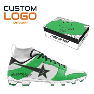 Chaussures de Football à Crampons Hautes Personnalisées de Qualité Supérieure pour Garçons – Bottes de Sport d'Entraînement avec Logo Personnalisé - Product Image 3