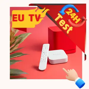 Elevate com teste gratuito 4K Smart IP BOX M3U 12 Assinatura, TV Incluída Transformar sua 3 telas Alemanha Espanha