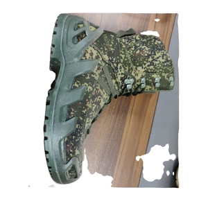 Botas Tácticas TSB08 Rusia FG de Camuflaje Verde, Botas de Cuero Vacuno de Gamuza, Botas de Tobillo, Botas de Caña Alta - Product Image 2