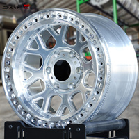 Rines Todoterreno Monobloque Forjados con Acabado Plateado para 4x4, 16, 17, 18, 19 Pulgadas, Compatibles con Ford F150, F250, Toyota Tacoma 6x139.7