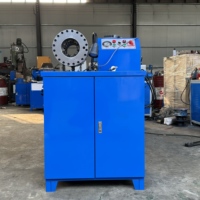 Machine de sertissage et de pressage de flexibles hydrauliques en promotion avec moteur et PLC, force de serrage 5000KN, diamètre de perçage 6-32mm