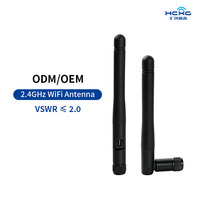 Antenne WiFi 2,4 GHz 2dBi omnidirectionnelle en caoutchouc SMA mâle pour routeur, module Bluetooth Zigbee IoT, amplificateur de signal
