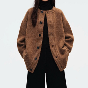 <span class=keywords><strong>Cardigan</strong></span> in Cashmere monopetto a manica lunga a manica lunga e lunga da donna di alta qualità alla moda maglione in lana lavorato a maglia autunno inverno - Product Image 6