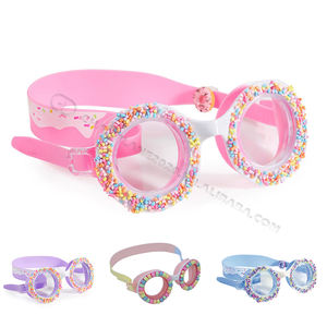 Gd बच्चे स्विमिंग गोगल रंग-कोहरे के साथ रंगीन 2400 तैरने वाले चश्मे, एंटी-फॉग पीसी सिलिकॉन हेड स्ट्रैप चाइल्ड आई सुरक्षा - Product Image 6