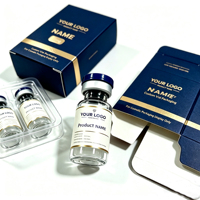 OEM Maßgefertigte Geprägte & Heißfoliengeprägte Fläschchen-Papierbox, PET-Blister-Einlage, Verpackungskarton für 3ml 10ml Kosmetik-Glasfläschchen