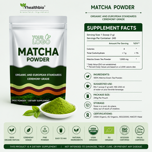 Matcha en Polvo de Grado Alimenticio, Té <span class=keywords><strong>Verde</strong></span> Puro en Polvo, Materia Prima para Bebidas, Repostería, Uso Comercial, Empaque Personalizado - Product Image 3