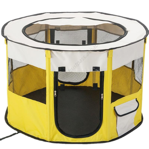 Corral portátil plegable para perros, tipo parque, caseta para cachorros, vallas octogonales para perros pequeños y grandes, tipo tienda de campaña, cama o sala de partos, venta al por mayor - Product Image 3