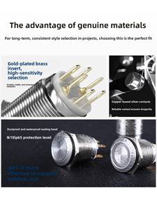 <span class=keywords><strong>สวิตช์</strong></span>ปุ่มกดโลหะ HBAN 19-30 มม. ซีรีส์กันน้ำระดับ IP65 พร้อมวงแหวนเรืองแสง แบบกดติดปล่อยดับ และแบบกดติดคงที่ พร้อมจอแสดงผล OLED - Product Image 4