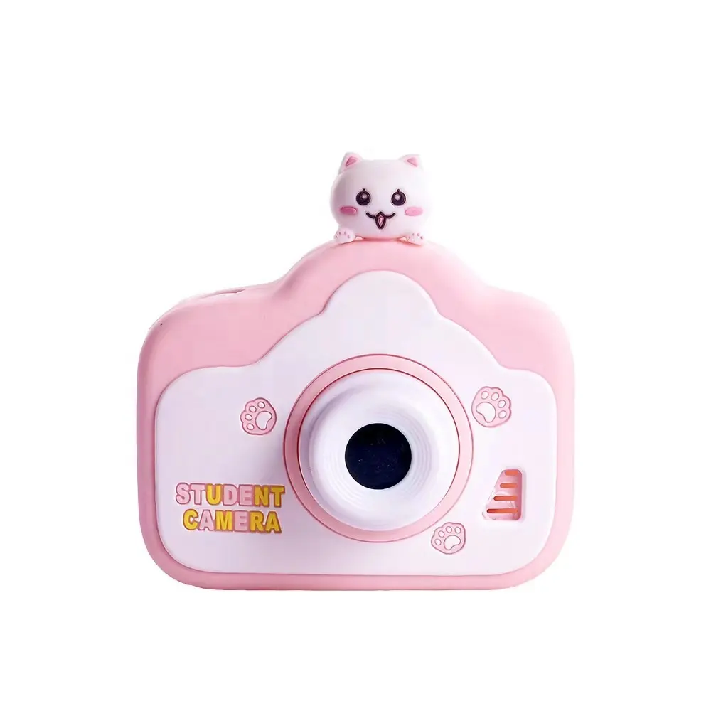 최고의 인기있는 아이 선물 휴대용 어린이 장난감 2.0 인치 키즈 카메라 듀얼 렌즈 Full HD 디스플레이 메모리 카드 인쇄 용지 이미지
