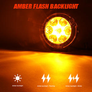 Foco estroboscópico de tres lentes con retroiluminación ámbar blanco redondo de 4,5 pulgadas para motocicleta con interruptor de cableado para <span class=keywords><strong>BMW</strong></span> R <span class=keywords><strong>1200</strong></span> RS 2015-2018 - Product Image 4