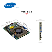 Cpu con placa base 485/422 Ddr 4 Dual Lan 4K Display 6RS232/3,5 Mini-PCIE WIFI 4G Oem Placa base integrada de pulgadas