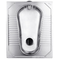 WC à la turque en acier inoxydable SUS304, à poser au sol, antidérapant, anti-odeur, pour salle de bain commerciale, OEM