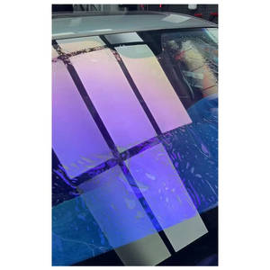 Film solaire pour vitres de voiture en céramique nano 40/60 pouces, couleur <span class=keywords><strong>caméléon</strong></span> violet/bleu, changement de couleur UV, rejet IR à 90 %, garantie 8 ans - Product Image 1