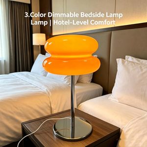 New Creative Modern Orange Table Lamp Bedside Living Room Simple Lighting Decoration Small Led <b>Night</b> <b>Light</b> - Product Image 5
