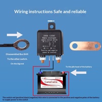 Interrupteur de mise hors tension sans fil pour voiture, 200A 12V, relais résistant aux hautes températures, accessoires complets