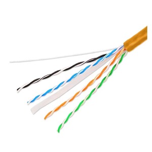 Câble LAN blindé Cat6, 4 paires, 8 conducteurs, 23AWG, cuivre nu massif, 1000 Mbps Gigabit, 305 m (1000 pi) en rouleau, câble réseau <span class=keywords><strong>Ethernet</strong></span> intérieur - Product Image 1