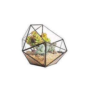Modern <b>Geometric</b> Glass <b>Terrarium</b> Wall Hanging Ideal for Indoor Use Stylish Polyhedron Diamond Shape Pot for Tabletop Window Sill - Product Image 2