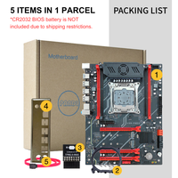 Nouvelle carte mère X99 double PCIe3.0 X16 avec TPM2.0, prend en charge les processeurs Intel Xeon E5 V3/V4, 4x DDR3, démarrage sécurisé UEFI, compatible Win11, carte mère X99