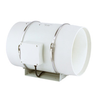 Ventilateur de conduit d'air de 8 pouces à flux mixte, ventilateur en ligne pour tente de culture