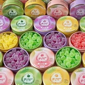 Venta al por mayor, 80g, fruta, gominolas, Halal, uva, sabor, caramelo agrio, caramelo de goma - Product Image 3