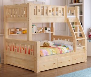<span class=keywords><strong>Lit</strong></span> superposé en bois massif YQ JENMW pour adultes et enfants, <span class=keywords><strong>lit</strong></span> haut et <span class=keywords><strong>bas</strong></span> - Product Image 3
