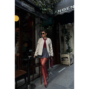 Blusa de Cachemira con Cierre, Elegante, Tejida, de Manga Larga, para Uso Diario, para Mujer - Product Image 1