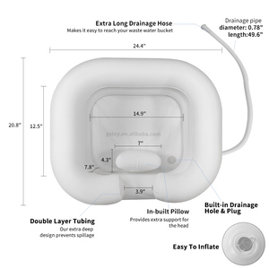 <span class=keywords><strong>Bac</strong></span> à <span class=keywords><strong>shampoing</strong></span> <span class=keywords><strong>gonflable</strong></span> portable pour personnes handicapées et alitées - Product Image 3