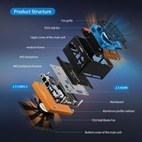 CWWK Pocket NAS X86 P6 N150 Mini PC 4 Bay 2 x I226-V 2.5GbE LAN Micro Server DDR5 RAM 4 x M.2 NVMe Small Desktop Computer