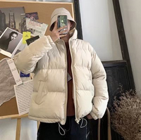 Parka d'hiver colorée pour hommes 2026 – Veste matelassée noire style streetwear hip-hop