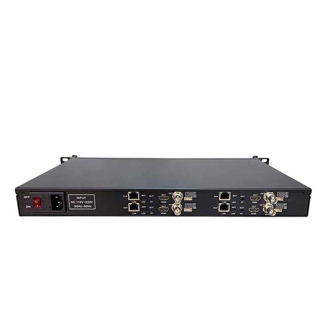 DR104 H.264 H.265 Full 1080p hd Decoder 4 Channels HDMI BNC AV Decoder Support MPEG1 MPEG2 MPEG4