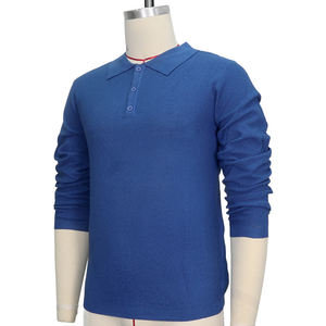 Maglione da <span class=keywords><strong>Uomo</strong></span> a Tinta Unita con Bottoni, Casual, Maniche Lunghe, <span class=keywords><strong>Polo</strong></span> in Maglia per Esterno - Product Image 5