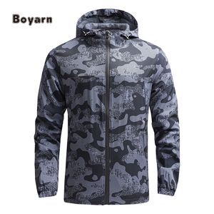 Boyarn Men's Woven Casual Shell Varsity Jacket <b>Waterproof</b> Breathable Hooded Long Sleeve Winter <b>Coat</b> Stand <b>Plus</b> <b>Size</b> Outdoor - Product Image 1