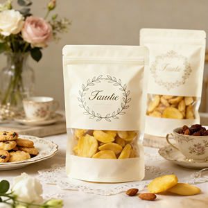 Bolsa con Cierre Zip Biodegradable Personalizada para Frutos Secos, Pan, Alimentos, Granos de Café, Comida para Bebés, Bolsa de Empaque a Prueba de Agua - Product Image 1