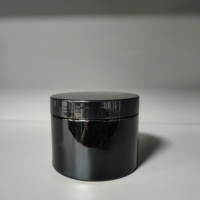 Récipient cosmétique en plastique PET de luxe à large bouche 300ml 10oz avec couvercle en or